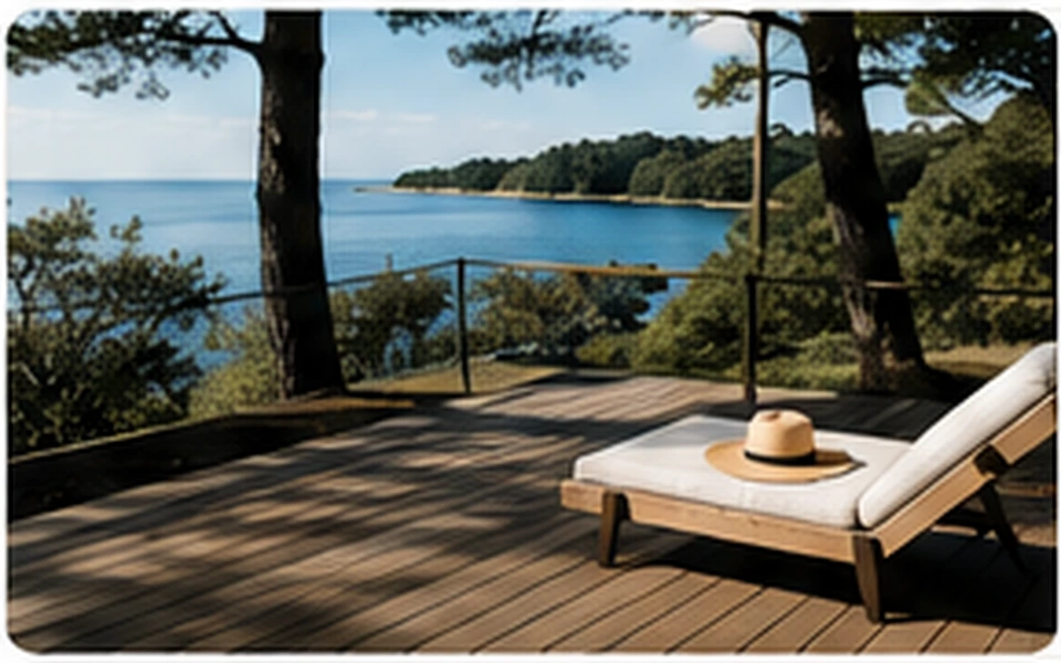 Terrasse de résidence secondaire sur le Bassin