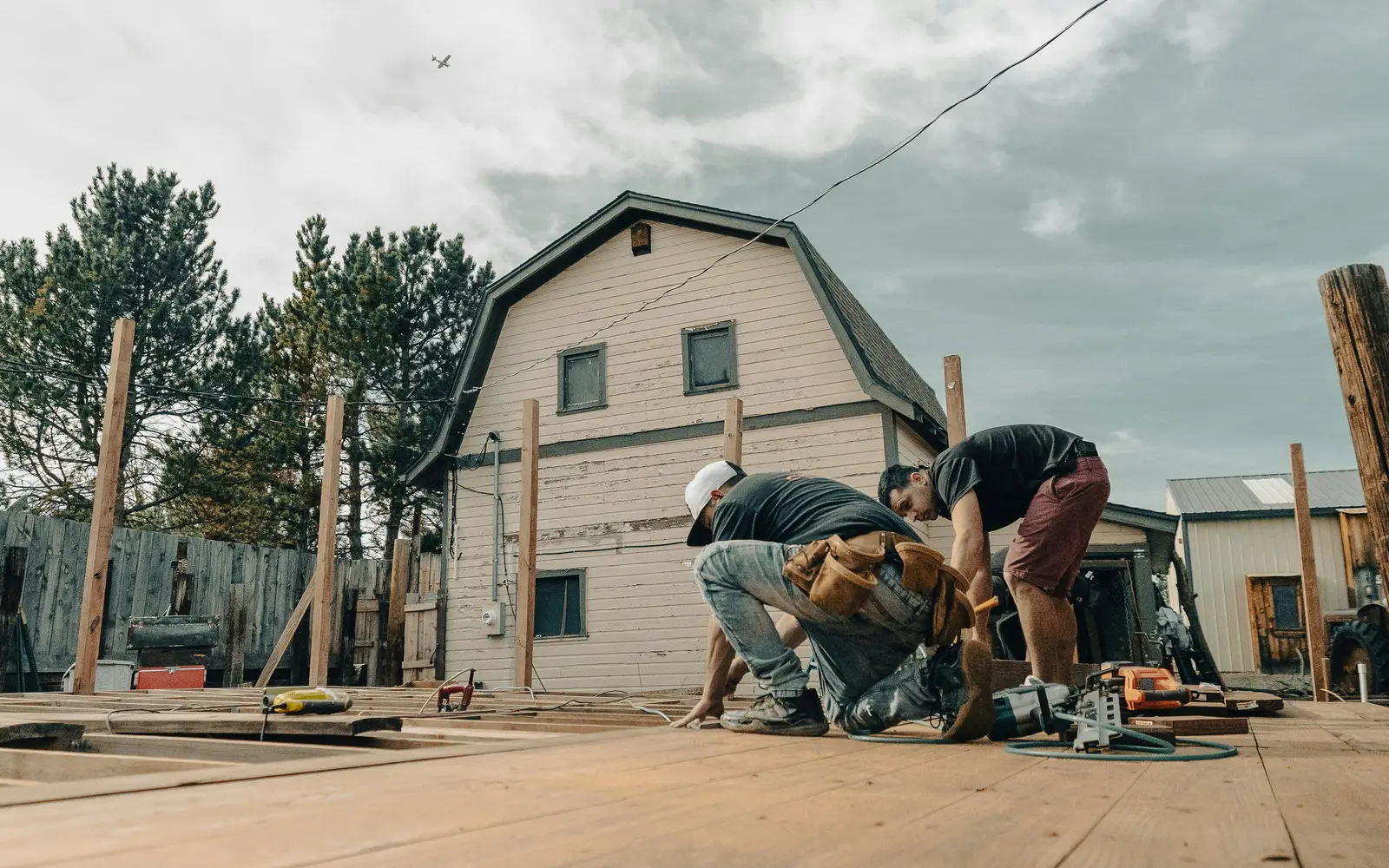 Construction d’une terrasse en bois