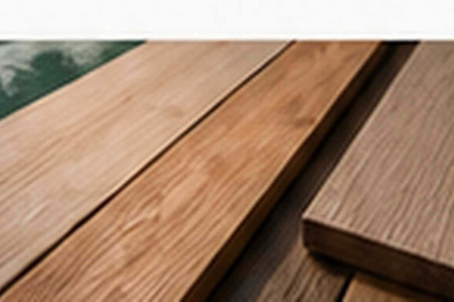 Échantillons de bois pour terrasse